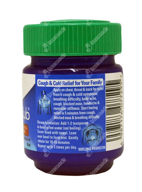 Vicks Vaporub 50 Ml Uses Side Effects Dosage Price Truemeds