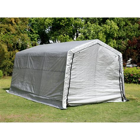 Walcut Outdoor 10x15x8ft Carport Canopy Tent Car Storage Shelter Garage W Sidewall Walmart