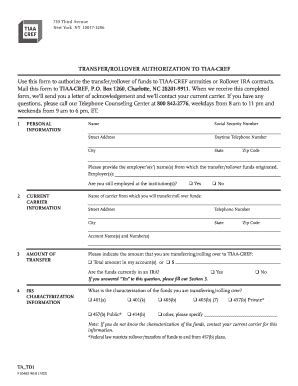 Fillable Online Fordham Tiaa Cref Sra Transfer To Tsp Form Fax Email