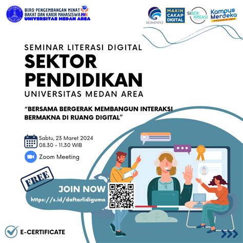 Seminar Literasi Digital Sektor Pendidikan Universitas Medan Area