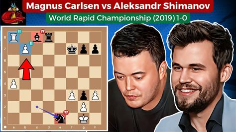 Magnus Carlsen Vs Aleksandr Shimanov World Rapid Championship