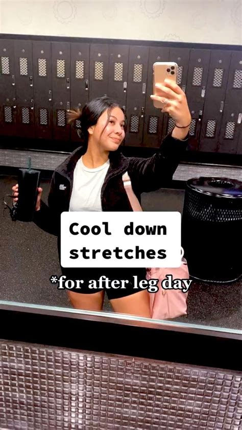 Leg Day Cool Down Stretches! 🦵🏻 | After workout stretches, Cool down ...