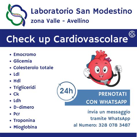 Cardiovascolare Laboratorio Di Analisi San Modestino Avellino