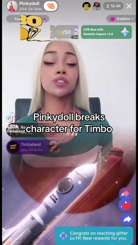 Pop Crave On Twitter Timbaland Shares Tiktok Of Pinkydoll Reacting To