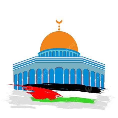 Mezquita Palestina De Al Aqsa Vector Png Dibujos Palestina Mezquita