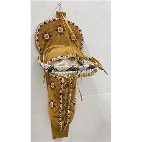 Plateau Native American Indian Beaded Cradleboard