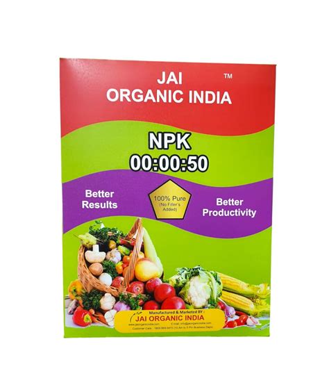 Jai Organic India Potassium Sulphate Npk Fertilizer For Plants K So