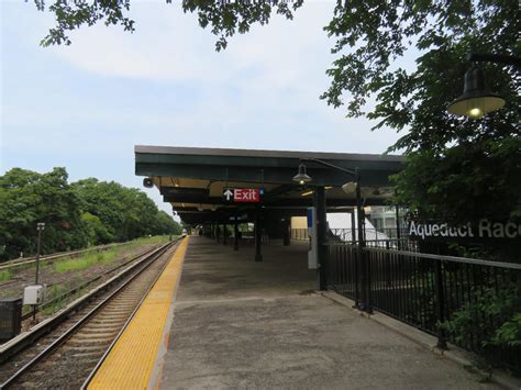 Aqueduct Racetrack Subway Station Rockaway Line Queens 1956