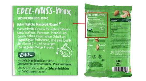 Rossmann Genuss Plus Edel Nuss Mix Lebensmittelklarheit