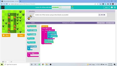 L Code Org Express Lesson If Else With Bee Level
