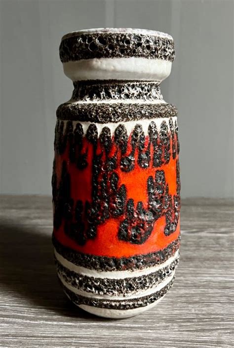 Fat Lava Keramik Blumen Vase Scheurich West Germany Kaufen Auf