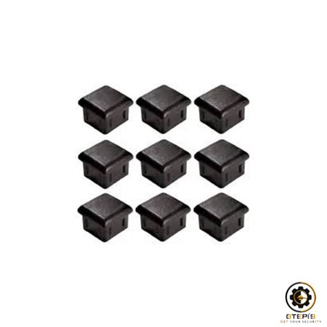 4 Tampas Plásticas Metalon 20x20 Preta Ponteira Interna Shopee Brasil