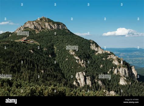 beautiful natural scenic summer outdoor mountain landscape stock photo