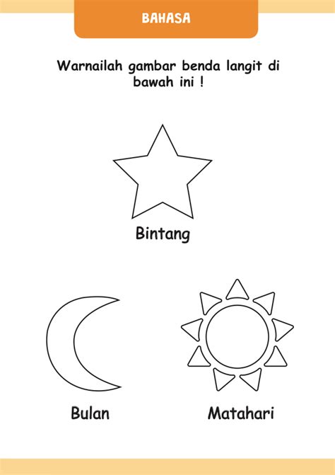 Mewarnai Gambar Bulan Bintang Matahari : Mewarnai Gambar Bulan ...