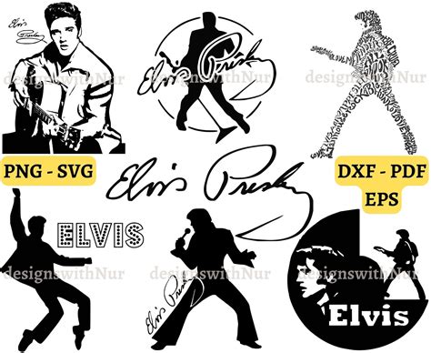 Elvis Presley Svg Clipart Stickers Elvis The Pelvis Svg Etsy Australia