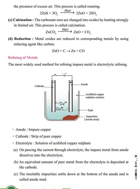 Cbse Notes Class 10 Science Metals And Non Metals