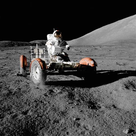 Eugene A Cernan During The Early Part Of The First Apollo 17