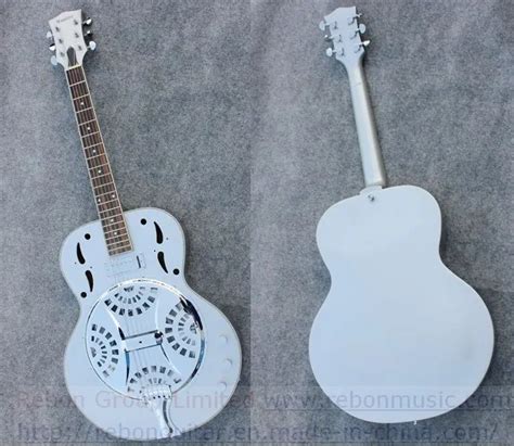 Weifang Rebon 6 String White Colour Resonator Dobro Acoustic Guitar Buy Guitar Acoustic Guitar