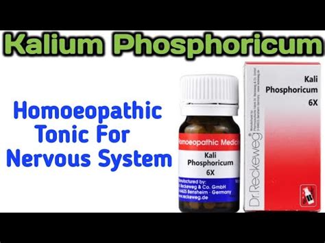 Kali Phos 6x II Kali Phos II Kali Phos Homeopathic Medicine YouTube