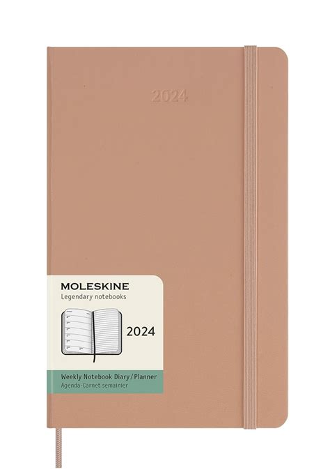 Kalendarz Moleskine 2024 12M rozmiar L duży 13x21 cm Tygodniowy