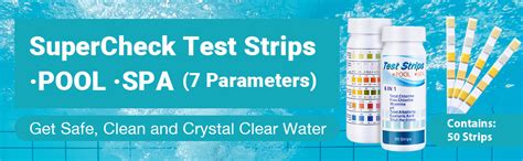 Supercheck 6 Way Spa Test Strips For Hot Tub 7 Parameters