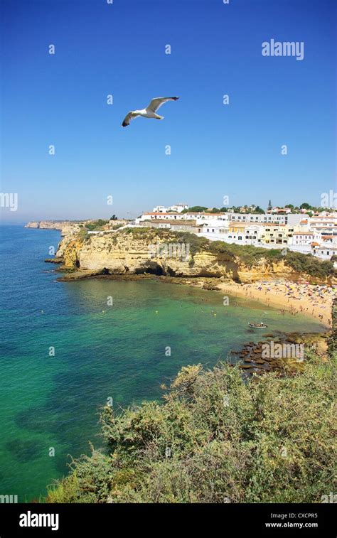 Beach of Carvoeiro, Algarve, Portugal Stock Photo - Alamy