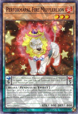 Amazon Yu Gi Oh Performapal Fire Mufflerlion SP15 EN024