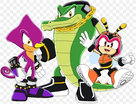 Knuckles' Chaotix Espio The Chameleon Vector The Crocodile Sonic Riders ...