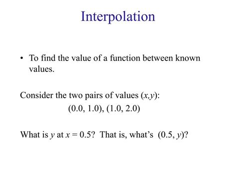 PPT - Interpolation Methods PowerPoint Presentation, free download - ID:282052