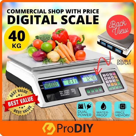 40kg Electronic Digital Price Computing Rechargeable Supermarket