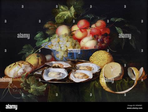 Jan Davidsz de HEEM - Still life with fruit and oysters - 1640 - Museum of Fine Arts - Budapest ...