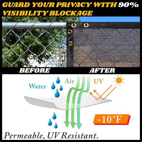 Snapklik Royal Shade X Brown Fence Privacy Screen Windscreen