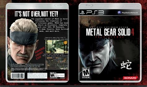 Metal Gear Solid 4: Existence PlayStation 3 Box Art Cover by dpmm07