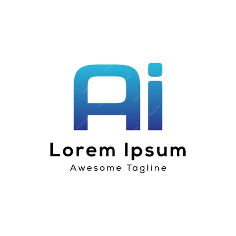 Premium Vector Letter Ai Logo Design