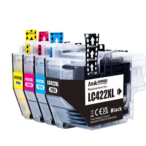 LC422 LC422XL Ink Cartridges For Brother MFC J5340DW MFC J5345DW MFC