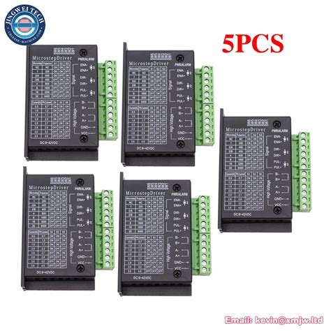 1 2 5pcs TB6600 Upgraded Stepper Motor Driver 42 57 86 Type NEMA 17 23