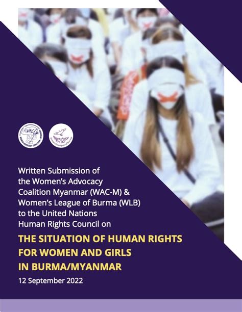 The Situation Of Human Rights For Women And Girls In Burma Myanmar