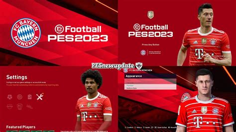 Pes Menu Bayern Munchen V By Pesnewupdate Youtube