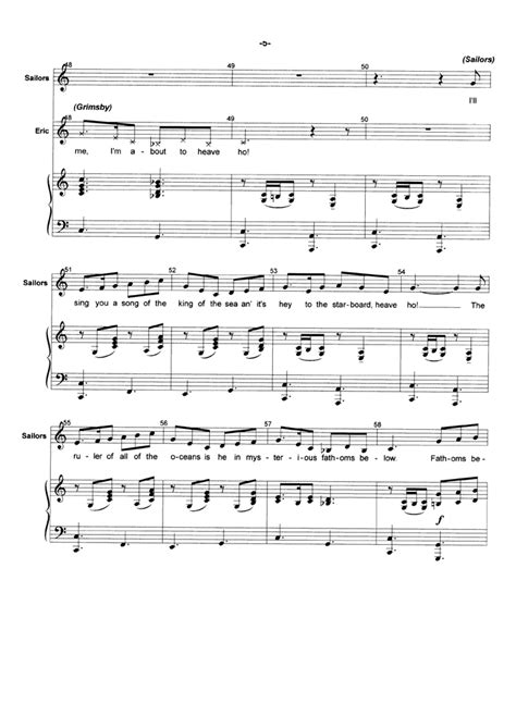 FATHOMS BELOW Piano Sheet music | Easy Sheet Music