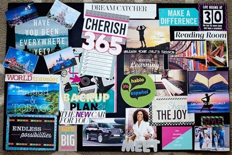 Law Of Attraction Vision Board With Examples