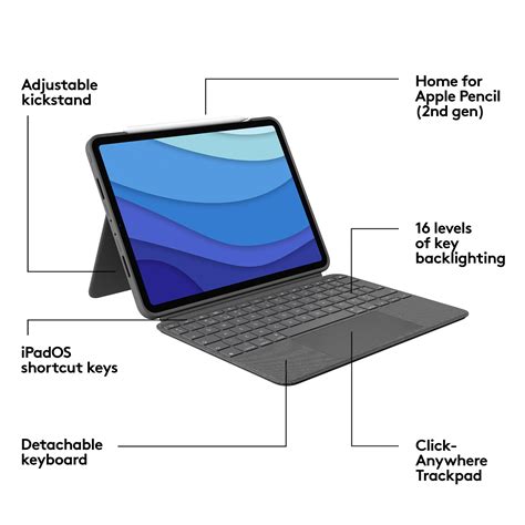 Customer Reviews Logitech Combo Touch IPad Pro Keyboard Folio For