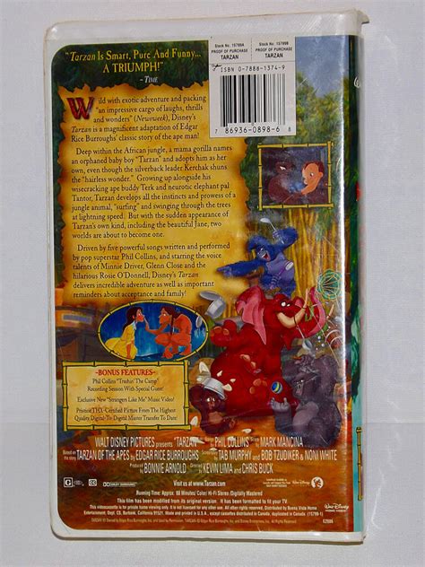 Chameleons Den Disney Vhs Tape Tarzan