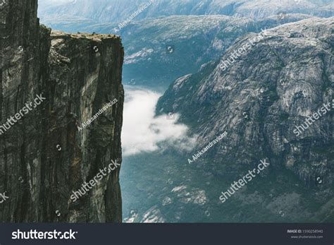 Preikestolen Massive Cliff Norway Lysefjorden Stock Photo 1590258940