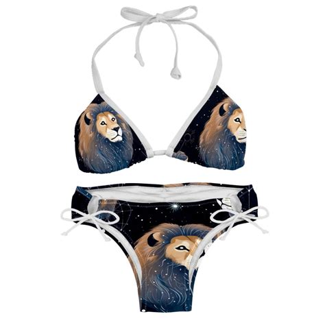 Leo Constellation Detachable Sponge Adjustable Strap Two Pack Bikini