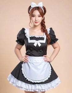 Plus Size Maid Outfit Anime Costume Face Swap Insert Your Face ID 1083485