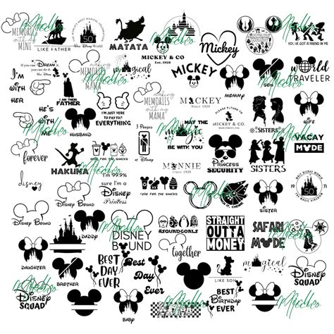 Magical Kingdom Bundle Svg Png Cricut Printable Clipart Silhouette