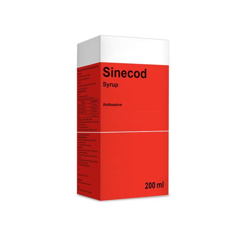 Sinecod Syrup For Dry Cough 200ml Kulud Pharmacy