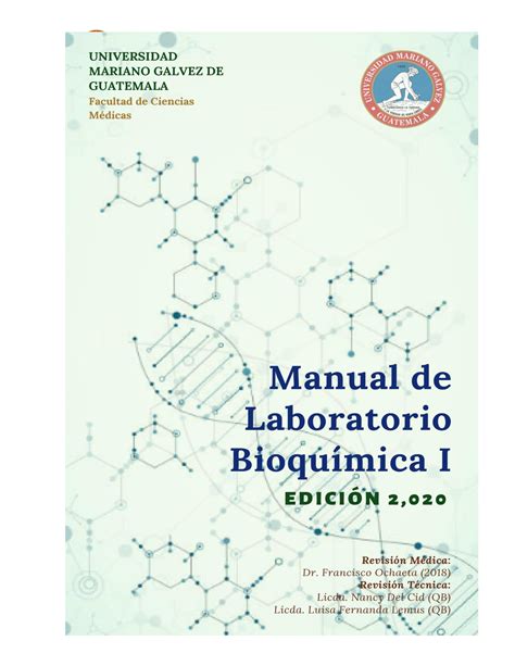 Manual Bioqu Mica Calendarizaci N De Pr Cticas