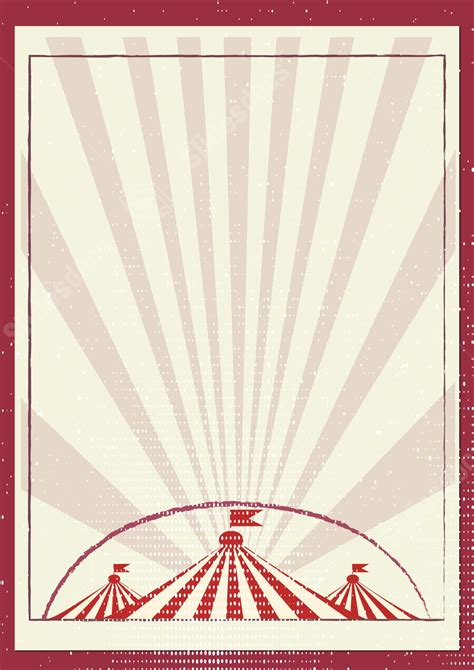 Retro Circus With A Red Border Page Border Background Word Template And ...