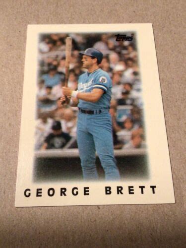 Topps Mini George Brett Kansas City Royals Hof Baseball Card